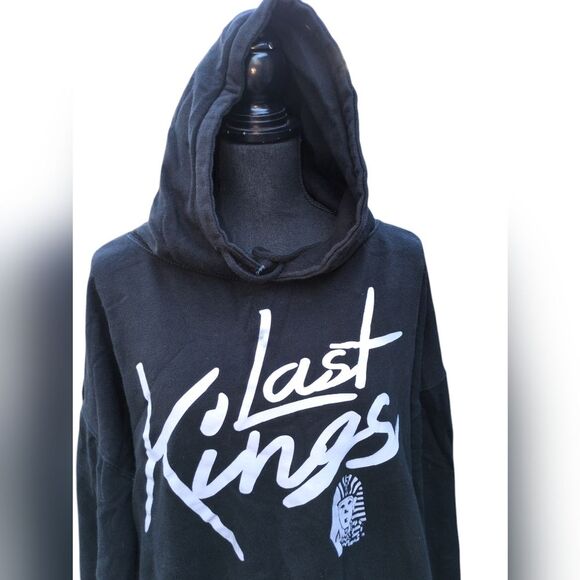 Vintage Last Kings Hoodie Sweatshirt size XXL Black/White - Picture 3 of 6